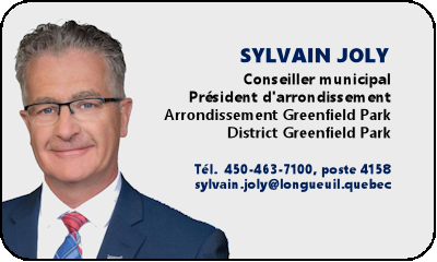 Sylvain Joly, Président d'arrondissement - Greenfield Park